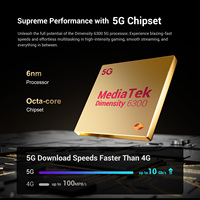 Téléphone robuste Fossibot F109 5G 6.745'' HD+ 8 Go 256 Go 10600 mAh IP68 Étanche à la poussière Charge rapide 18 W Double SIM Smartphone