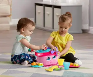 I bambini di plastica pinic cesto di fiori giocattoli con musica ruolo pretend gioca set giocattoli giocattoli educativi per i bambini