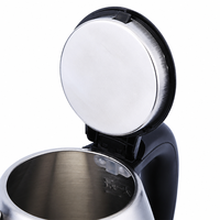 Bouilloire à café et à thé en acier inoxydable de petite taille 1000 watts pour usage domestique et hôtelier avec couvercle en acier inoxydable