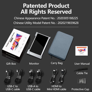 Moniteur d'ordinateur portable Triscreen Triple Portable triple écran étendu <span class=keywords><strong>deux</strong></span> supplémentaires Dual Tri Extension USB C Monitor - Product Image 6