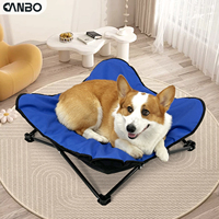 Lit surélevé pour chien CanboPet, portable et rafraîchissant, pour le camping