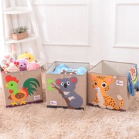 Grande boîte de rangement pliable en tissu Oxford pour vêtements, sous-vêtements, chaussettes, jouets, mignonne boîte de rangement pour enfants, boîte de rangement pour jouets
