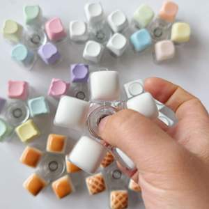 Mechanical Keycap Keyring Key Chain Decompression Toys Led Light up Keyboard Custom Clicker Finger Keyboard Toys Keycap Keychain - Product Image 1