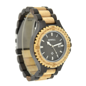 Orologio al Quarzo da Uomo Bewell con Movimento Giapponese, Design in Legno di Bambù, Prezzo di Fabbrica all'Ingrosso - Product Image 3