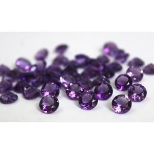 Pierre précieuse d'améthyste africaine naturelle de 4 mm, 0,244 ct, taille ronde brillante, pour bijoux - Product Image 6