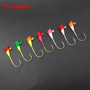 TAIGEK MUSTAD וו 32755 1/0 #1/8oz crappie jighead כושונים ראשי וו קרח Panfish שאד דיג שאד דארט לנענע