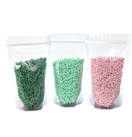 Perles de cire dure végétaliennes hypoallergéniques de qualité professionnelle pour salon, pour visage et peaux sensibles, à fusion rapide, faible point de fusion, épilatoire sans bande.