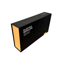 Cajas de Regalo de Lujo Personalizadas con Asa Negra, Tipo Concha, de Papel, con Logotipo Grabado, Empaque de Producto con Logotipo Personalizado de Lujo