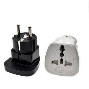 EU German Conversion Plug Germany Indonesia Travel Adapter Type F Universal US UK AU Socket to KR France Germany 4.8mm Converter