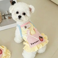 Vêtements pour animaux de compagnie, chiens et chats, gilets fins et mignons en polyester pour petits chiens, Yorkshire Terrier, Schnauzer, Bichon Frise, Teddy