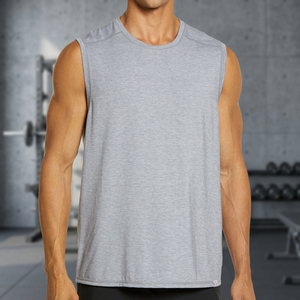 Débardeur à capuche pour homme 2025 – Coton respirant de haute qualité à séchage rapide, design OEM durable, prix bas, tendance, sans manches, pour l'extérieur - Product Image 3