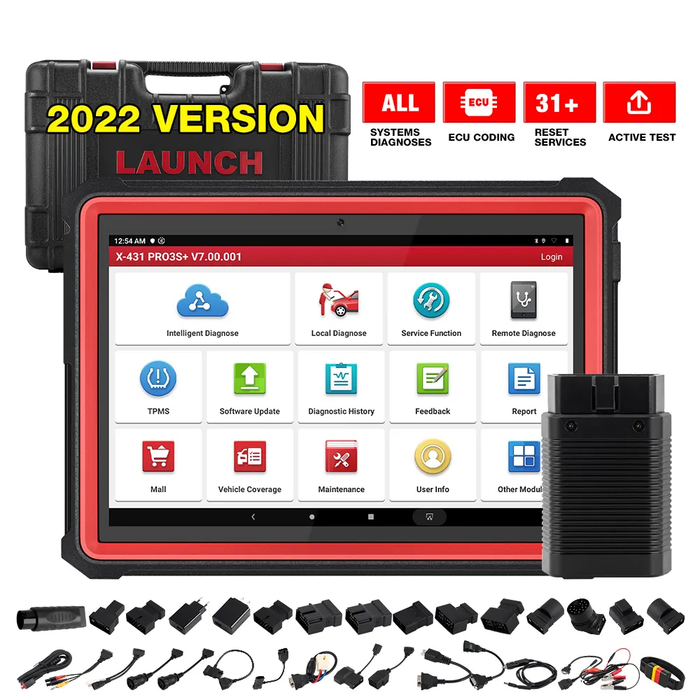 LAUNCH X431 PRO3S+ 10.1'Engine Diagnostic Professional Full System Function Auto Diagnostic Tools Full System obd2 Scanner