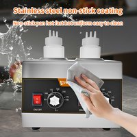 Chauffe-sauce électrique professionnel à quatre trous en acier inoxydable pour restaurants, traiteurs et buffets