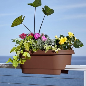 Decorazione del giardino di casa vasi di fiori in plastica <span class=keywords><strong>per</strong></span> ponte balcone <span class=keywords><strong>ringhiera</strong></span> fioriera - Product Image 6