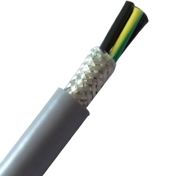 Trançado de Fio de cobre isolado PVC e bainha do cabo de controle da tela tecida multicore blindado cabo de controle flexível