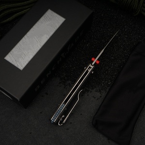 Cuchillo Plegable BM485 con Hoja de Acero Inoxidable, Punta de Gota, Mango de Fibra de Carbono, Perilla de Pulgar, Cuchillo de Bolsillo de Grado Industrial OEM - Product Image 3