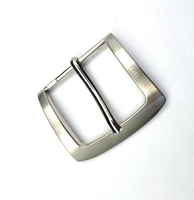 Boucle de ceinture en métal personnalisée de 40 mm avec logo argenté pour homme élégant et femme raffinée