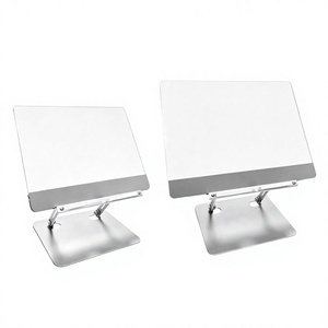 Support de lecture portable en métal et verre réglable et rotatif pour ordinateur portable et <span class=keywords><strong>téléphone</strong></span> HUACHI - Product Image 2