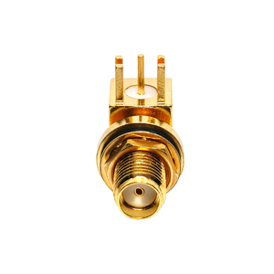 5-Pin SMA nữ góc bên phải PCB nối hàn gắn RF adapter cho ăng-ten/cáp mạ vàng 50 Ohm có sẵn trong kho - Product Image 6