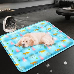 Tapis rafraîchissant pour animaux de compagnie en PVC d'été, épaissi pour chats et chiens, fournitures pour animaux de compagnie, coussin de glace pour animaux de compagnie, lavable, résistant aux rayures, coussin pour chenil - Product Image 3