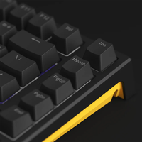 Akko MonsGeek MG75S Keyboard nirkabel, papan ketik mekanik Mini tembus pandang cepat 75%