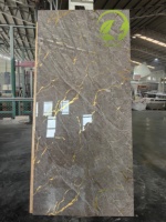 Panneau mural en marbre UV, feuille de plastique PVC haute brillance, décoration intérieure pour salon, hôtel, salle de sport, imperméable, ignifuge