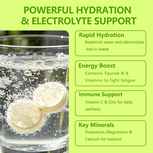 Natural Lime Sea Salt Taste Electrolyte Supplement <strong>Tablets</strong> Efficient Replenish Electrolyte Relieve <strong>Dehydration</strong> - Product Image 5