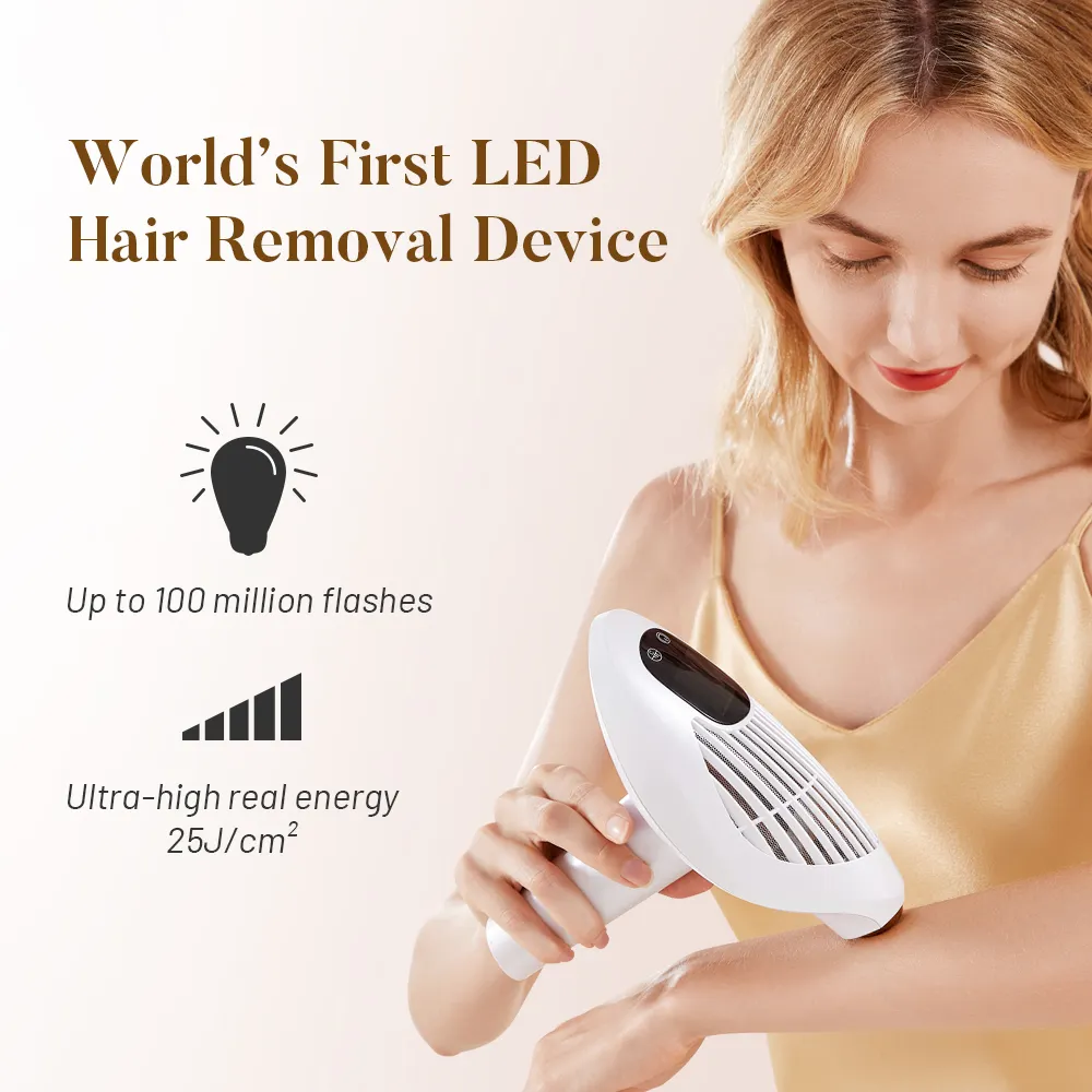 2024 New Innovative technology 100 million shots LED IPL Hair Removal Device home use For Women   Men with skin rejuvena