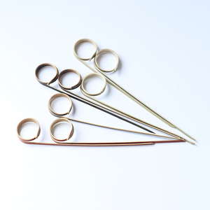Mini Palillos de Bambú Desechables, Brochetas Decorativas de Bambú para Aperitivos y Adornos - Product Image 3