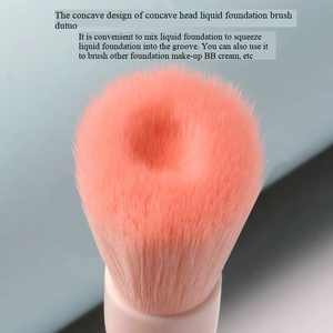Ensemble de 5 pinceaux de maquillage professionnels avec logo personnalisé, pinceau à fond de teint portable avec boîte miroir, mini kit de <span class=keywords><strong>voyage</strong></span> rose doux pour les yeux et les lèvres - Product Image 3