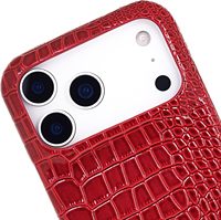 Étui de protection rigide en cuir PU effet crocodile de luxe pour iPhone 17 16 15 14 13 12 11 Pro Max