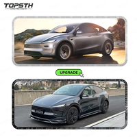 Kit Carrosserie Sport ABS pour Tesla Model Y 2025+ Juniper : Lame Avant, Jupes Latérales, Diffuseur Arrière – Style TOPSTH Amélioré