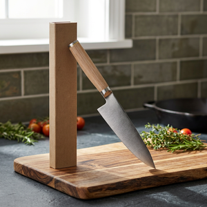 Couteau de chef japonais Apex Blades International, en acier Damas AUS10, manche en bois de noyer, lame tranchante comme un rasoir, jusqu'à 3. - Product Image 4