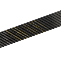 Flèches d'entraînement en carbone, flèches noires, 6,2 mm, flèches en carbone pur pour le tir