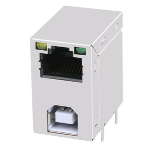 <span class=keywords><strong>Conector</strong></span> combinado de UA00-0170-GYx-Z, <span class=keywords><strong>RJ45</strong></span> w, USB 3,0, <span class=keywords><strong>tipo</strong></span> <span class=keywords><strong>B</strong></span>, blindado con LED - Product Image 2