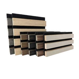 Music Wooden Acoustic Panels MDF Sound Absorption <b>Wall</b> <b>Grid</b> Panels Eco-Friendly Flame Retardant For Export Factories - Product Image 1