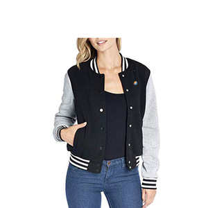 2026 Women's Best Quality 100% Wool Waterproof Reversible Winter Varsity <b>Jacket</b> - Product Image 1