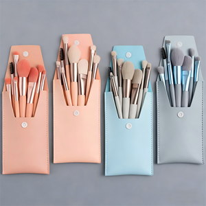 Sẵn Sàng Để Tàu Xách Tay 8 Pcs Biểu Tượng Tùy Chỉnh <span class=keywords><strong>Mini</strong></span> Trang Điểm Bàn Chải Thiết Lập Vegan Tổng Hợp Mỹ Phẩm Bàn Chải Cho Du Lịch - Product Image 1