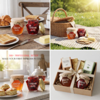 Pot en verre vide Orcio avec couvercle de 106 ml, 212 ml, 314 ml, 370 ml pour confiture, miel, cornichons, sauce, mise en conserve, stockage alimentaire, emballage