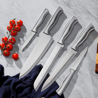 Fabricant professionnel de couteaux de cuisine haut de gamme en acier inoxydable de qualité supérieure, ensemble de 2 couteaux avec bloc à couteaux, boîte cadeau, ambidextre