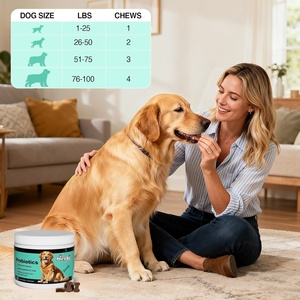 Friandises à mâcher probiotiques pour chiens pour la santé intestinale et le soutien immunitaire, absorption rapide - 2,2 g/pc pour toutes les races et tous les âges - Product Image 3