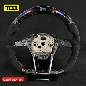 พวงมาลัยคาร์บอนไฟเบอร์แบบสปอร์ต TDD LED สำหรับ Audi A3/A4/A5/A6/A7/A8/Q5/Q7/TT/RS3 RS4 RS6 แบบกำหนดเอง - Product Image 4