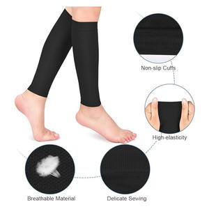 Manchons de soutien de mollet tricotés personnalisables, respirants, pour le soulagement des douleurs aux jambes, varices, douleurs de la tibia, compression 20-30 mmHg, unisexe - Product Image 4