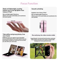 Teléfono Plegable Galaxy Z Flip8 Versión Hong Kong/Taiwán/EE. UU./Europa, Snapdragon 8 de 5.ª Generación, Funda Inteligente Ultimate, Teléfono Inteligente Flip8 5G