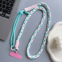 Cordon long pour iPhone 17 Pro, porte-clés croisé, cordon de suspension pour téléphone, cordon tressé coloré, chaîne universelle anti-perte