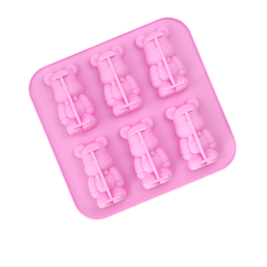 <span class=keywords><strong>Stampo</strong></span> in Silicone Monouso Xinguo XG-725 a 4 Cavità a Forma di <span class=keywords><strong>Orsetto</strong></span> Fragola, Nuovo Stile, per Sapone, Resina, Candele Fai-da-te e Pasticceria Domestica - Product Image 4
