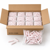Offre Spéciale ZhaoAnChen – Guimauves Spirales Sucrées Roses et Blanches Emballées Individuellement, Sac en Vrac, Durée de Conservation de 18 Mois, HALAL/HACCP