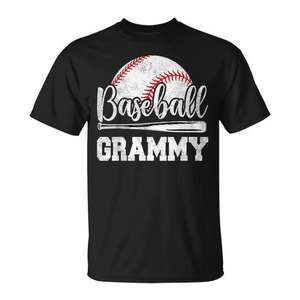 T-shirt Baseball Grammy pour grand-mères, cadeau pour le jour du match, vêtements pour la fête des mères - Product Image 1