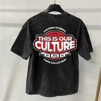 YG278 T-shirt surdimensionné à logo personnalisé, lavage à l'acide, t-shirt vintage pour homme, vêtements en gros, prise en charge de la livraison directe