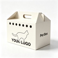 Boîte en carton ondulé personnalisée avec logo pour animaux de compagnie, emballage de haute qualité pour volailles et animaux, boîte d'emballage pour animaux avec encre de soja